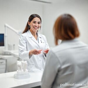 د. ريم شهاب تشرح أنواع زراعة الأسنان باستخدام نموذج ثلاثي الأبعاد لابتسامة صحية دائمة في عيادتها بالرياض.