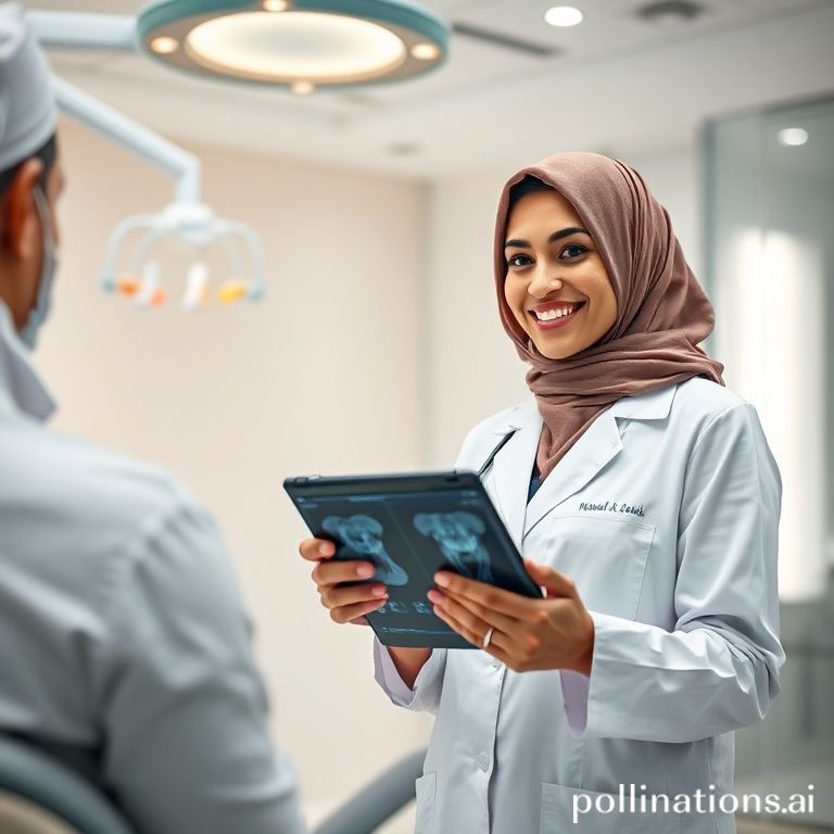 دكتورة ريم شهاب تشرح خطة علاج الأسنان لمريض في عيادتها الحديثة بالرياض، مع التركيز على عروض المهيدب 2025.