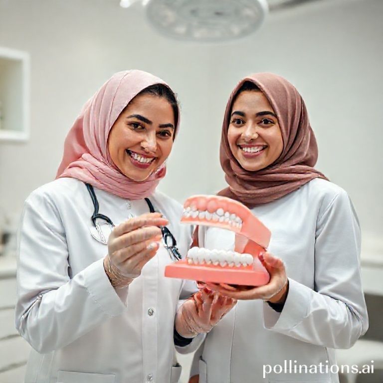 الدكتورة ريم شهاب تشرح مراحل تقويم الأسنان لمريضة في عيادتها بالرياض