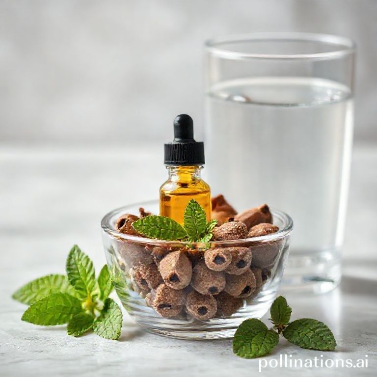 مكونات طبيعية لتخفيف ألم الأسنان: زيت القرنفل، النعناع، والماء المالح، مع لمسة احترافية من عيادة د. ريم شهاب.