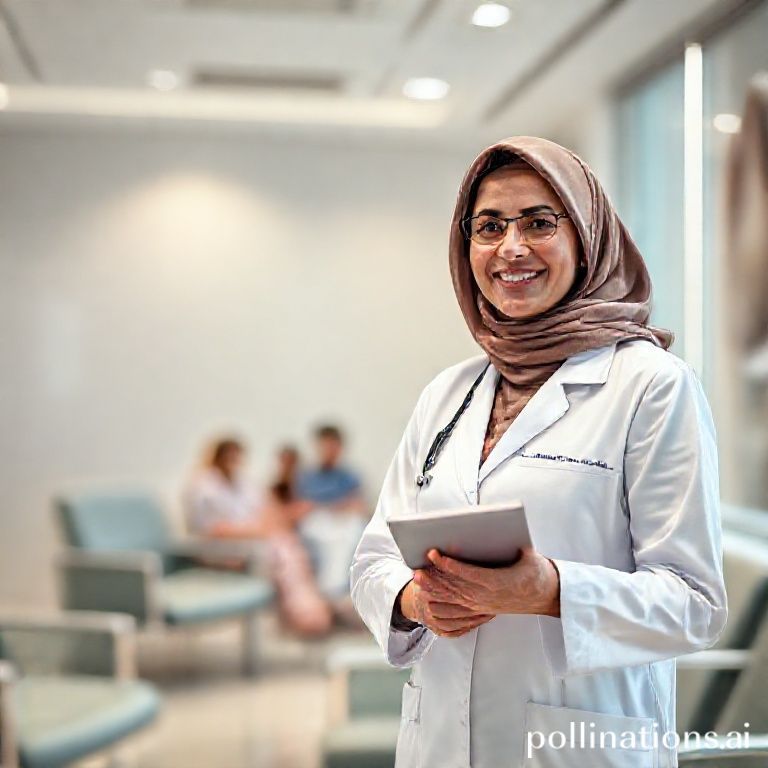 دكتورة ريم شهاب في عيادتها تستقبل المرضى بابتسامة مطمئنة، توضح أجواء الثقة والرعاية في عيادات الأسنان بالمدينة المنورة.