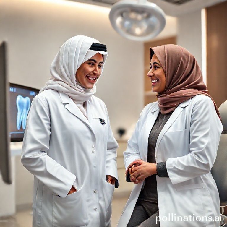 د. ريم شهاب تستشير مريضة حول زراعة الأسنان في عيادة حديثة.