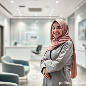 واجهة عيادة د. ريم شهاب لطب الأسنان بالدمام، ترحيبية وحديثة