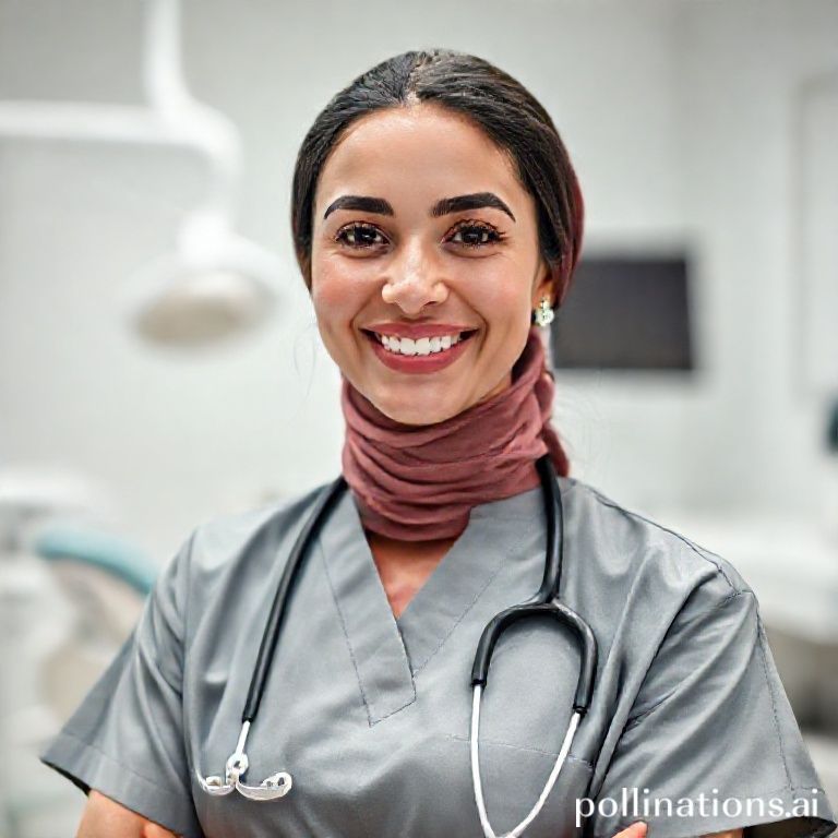 صورة احترافية للدكتورة ريم شهاب، طبيبة أسنان سعودية تبتسم بثقة في عيادتها الحديثة، تعكس الخبرة والرعاية.