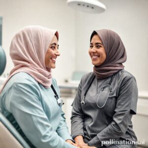 دكتورة ريم شهاب تستقبل مريضة بابتسامة في عيادتها الحديثة بالقنفذة