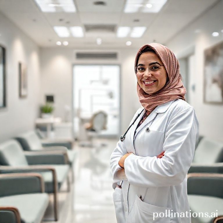 صورة احترافية لعيادة د. ريم شهاب الحديثة والمجهزة بأحدث التقنيات في القنفذة، حيث ترحب الدكتورة ريم شهاب بابتسامة دافئة بالمرضى في بيئة نظيفة ومريحة.