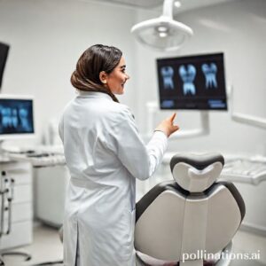 د. ريم شهاب تشرح للمريض عن زراعة الأسنان في عيادتها المتطورة