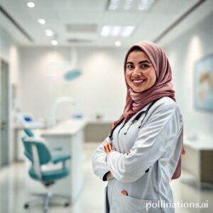 د. ريم شهاب تستقبل المرضى في عيادة أسنان حديثة بالدمام.