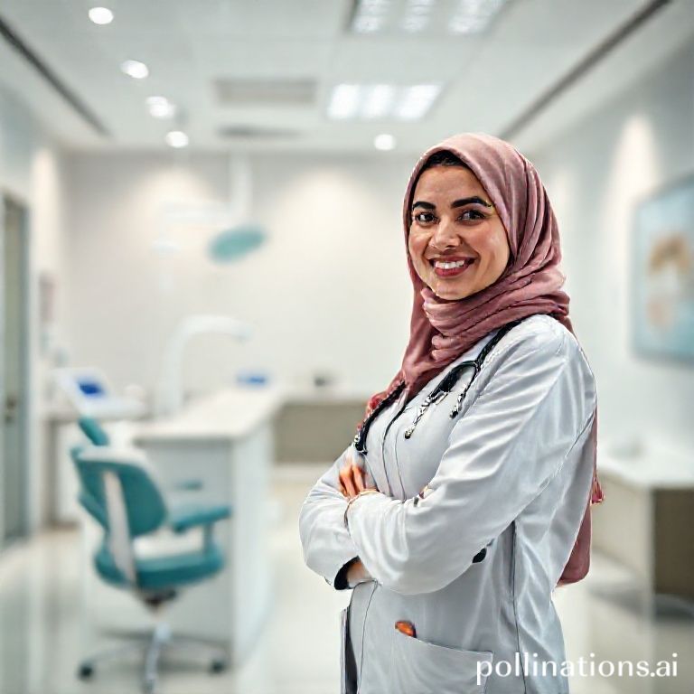 د. ريم شهاب تستقبل المرضى في عيادة أسنان حديثة بالدمام.